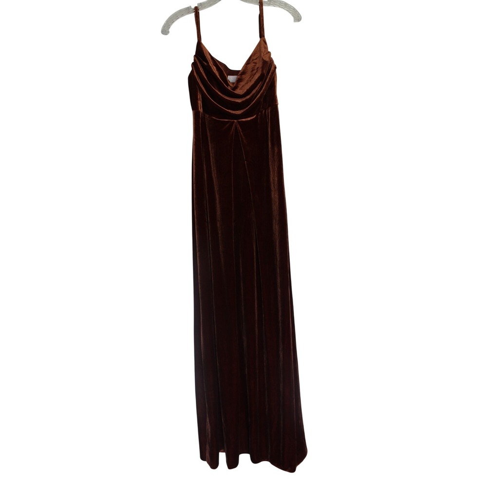 Revelry Velvet Maxi Dress Cowl Neck Formal‎ Gown Party Dress Size 4